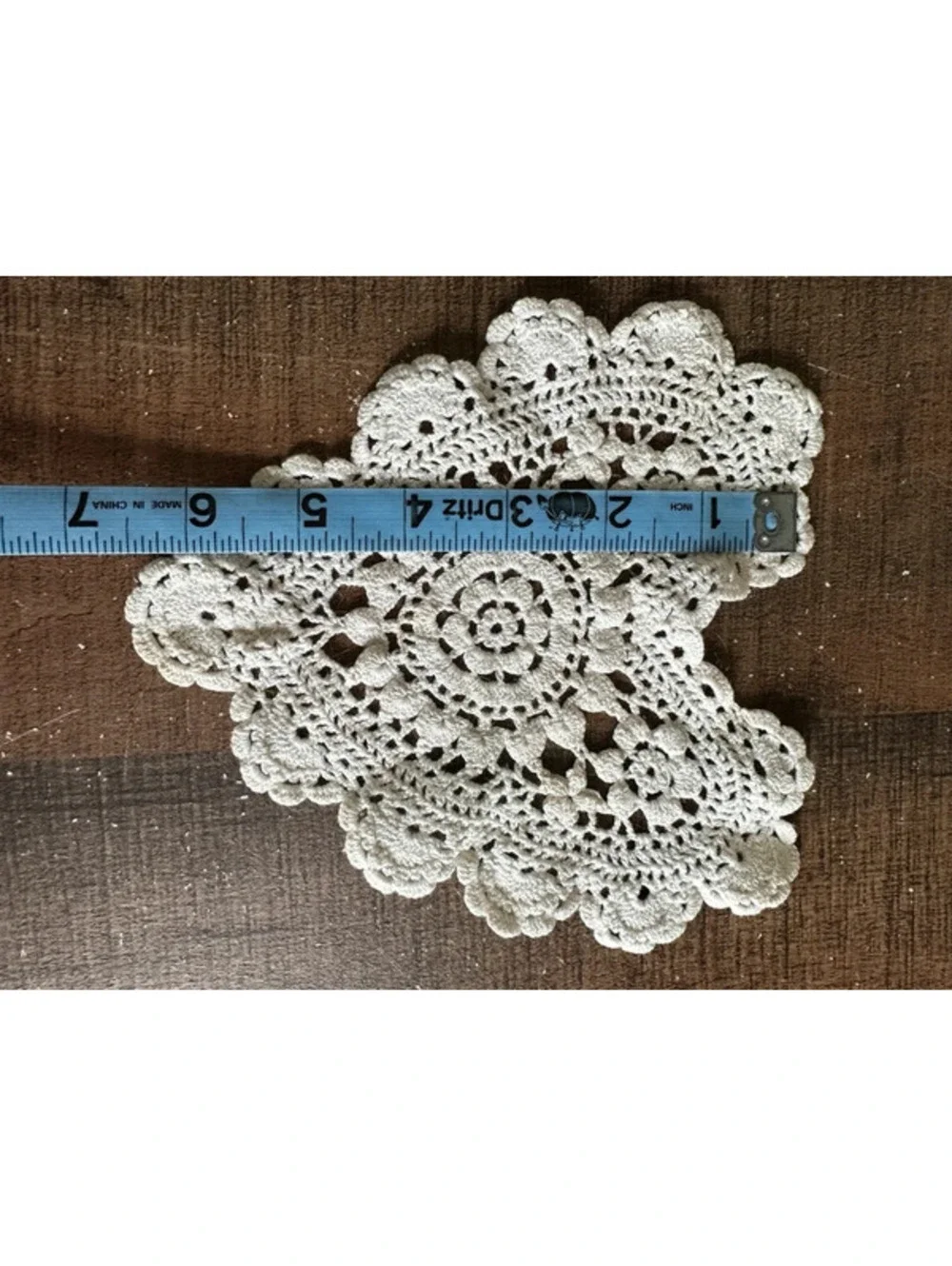 Vintage Crochet Heart Doily 7